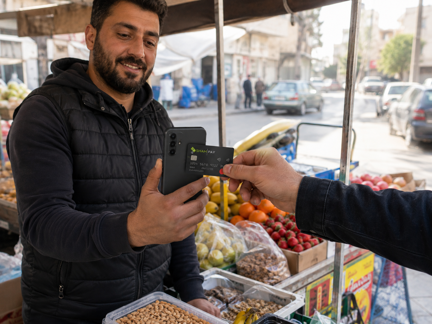 Street vendor card to mobile payment