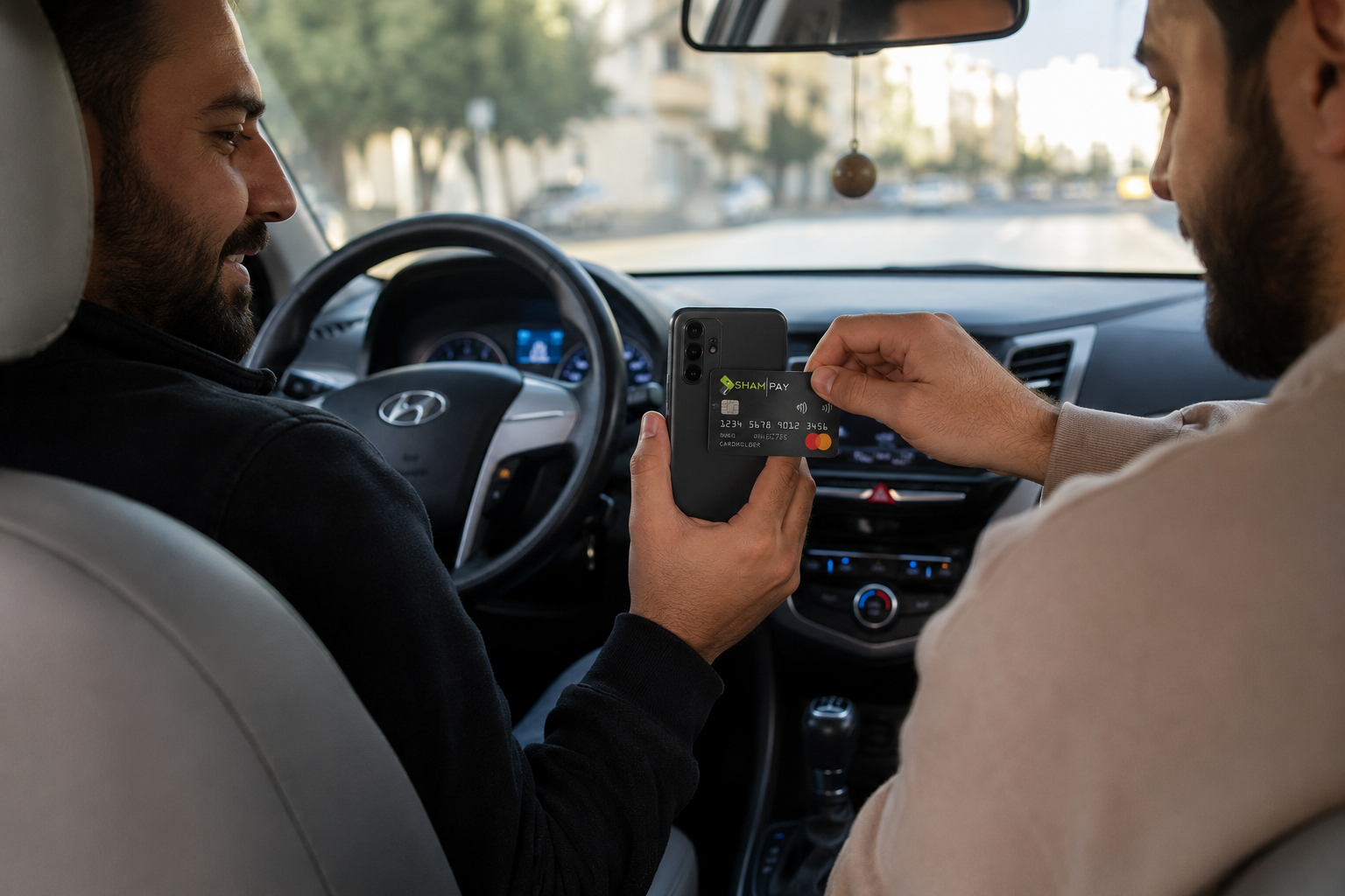 Taxi card to mobile payment